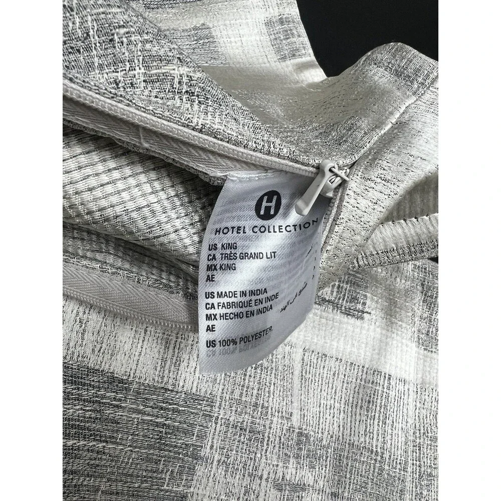 Hotel Collection Broken Stripe KING Duvet & Shams Set $500